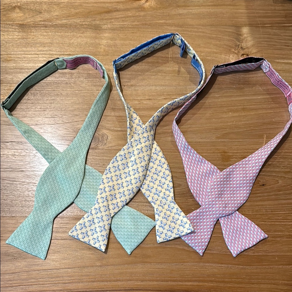 Vineyard Vines & Southern Tide Set of 3 Bowties